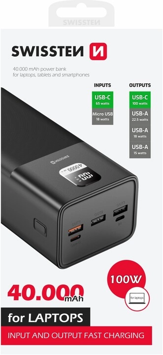 Swissten 22013941 power bank Lithium Polymer