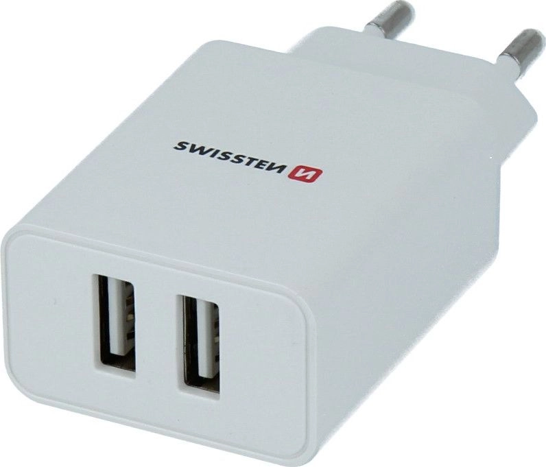 Swissten charger 2x USB-A 2.1