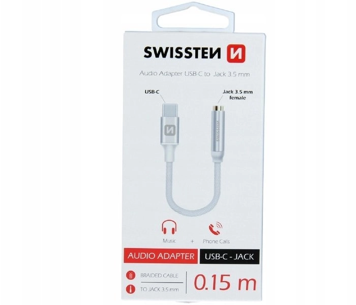 Swissten USB-C to Jack 3.5mm