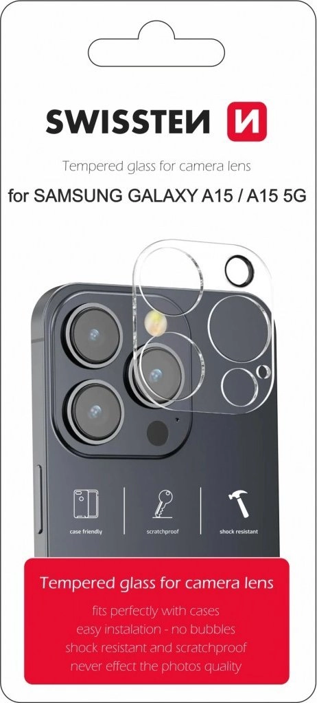 Swissten Tempered Protective glass for camera