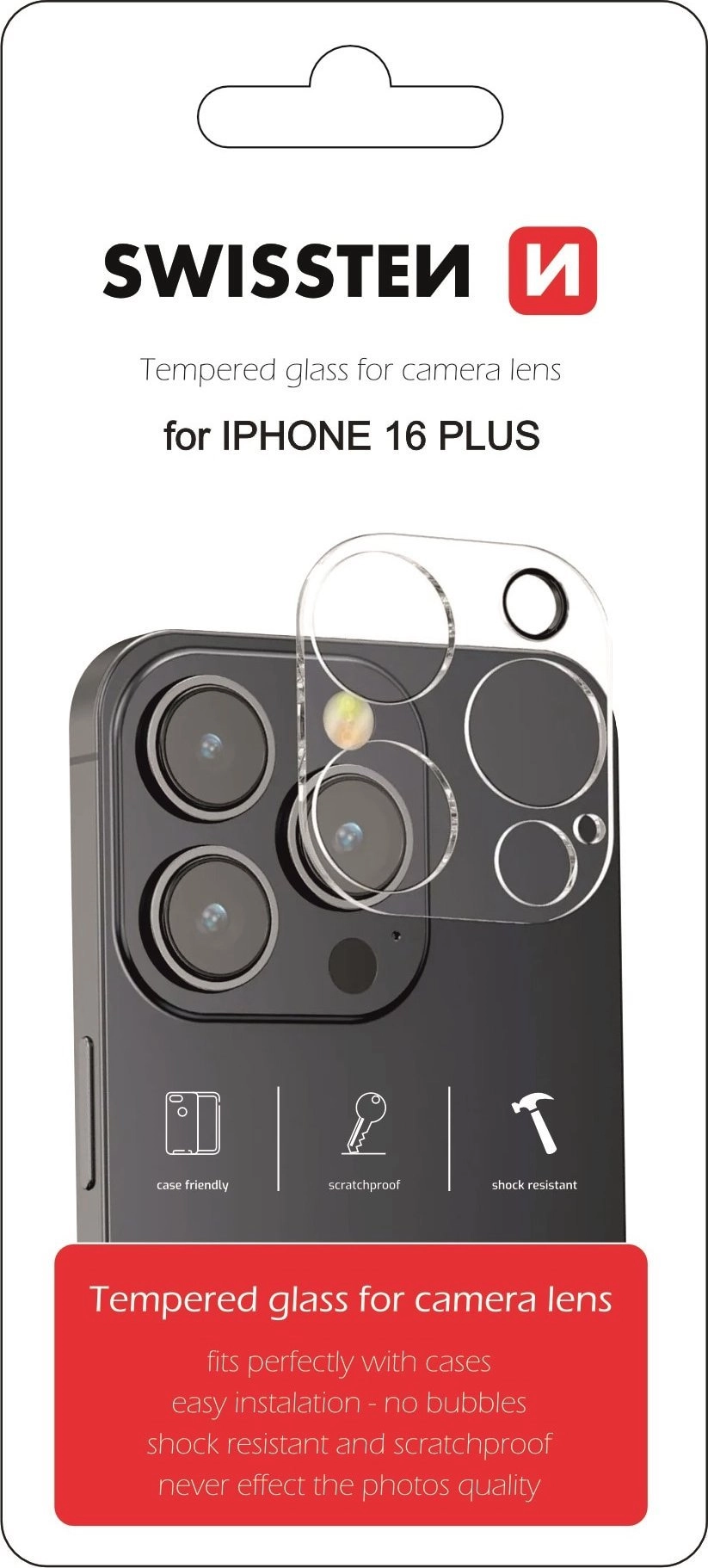 Swissten Tempered Glass For Camera Lens