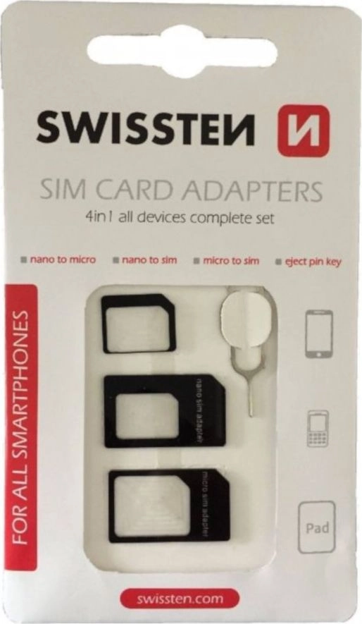 Swissten SIM Card Adapter Kit +
