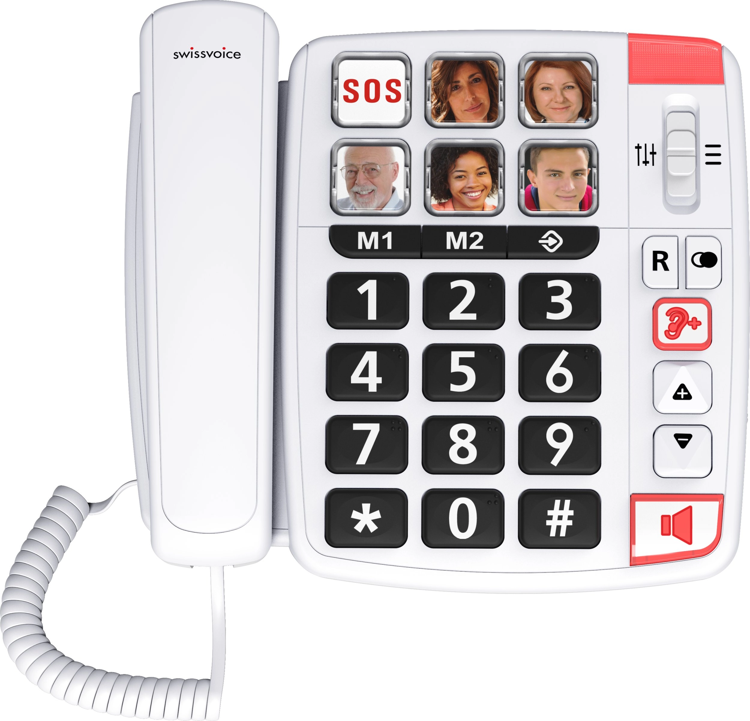 SWISSVOICE Xtra1110 Schnurgebundenes Seniorentelefon - Weiß