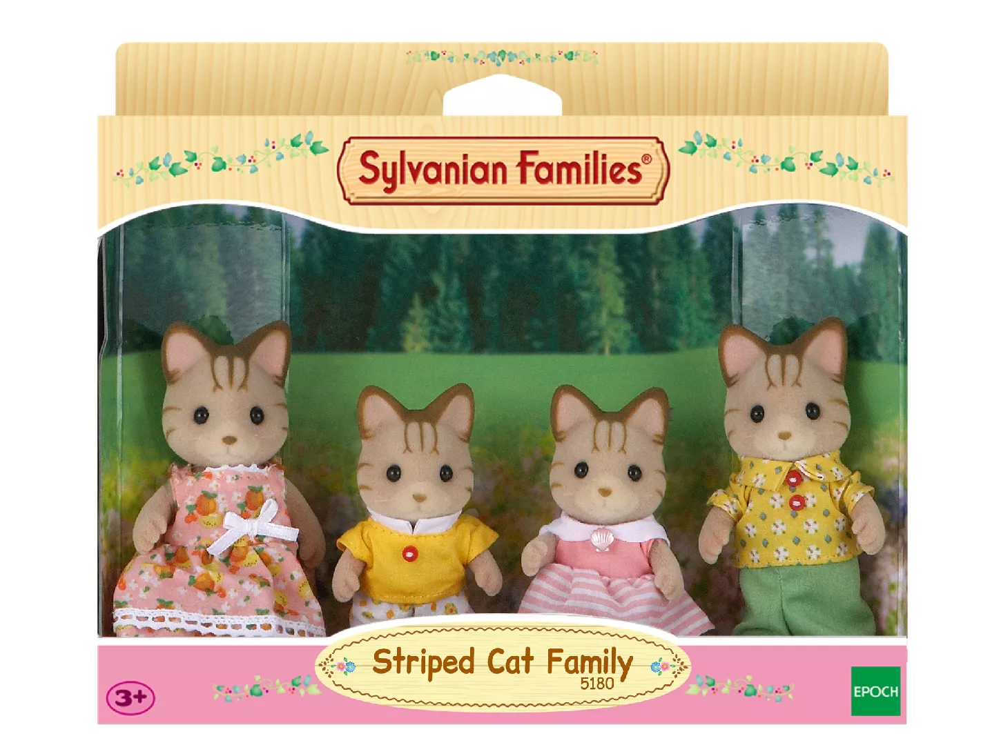 Sylvanian Families Striped Cat Family 5180