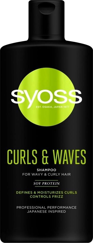Syoss Curls  Waves Shampoo emphasizing curls