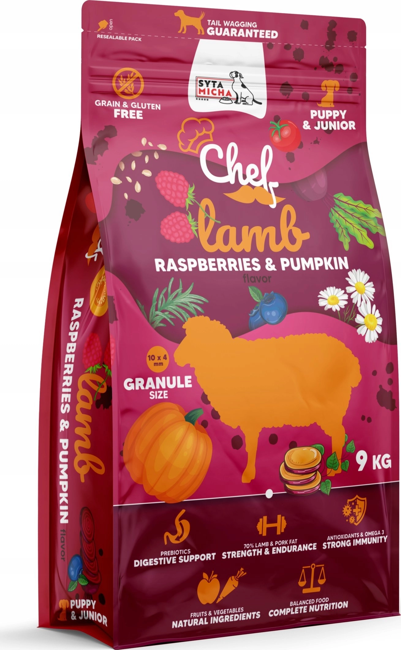 SYTA MICHA Chef Puppy Lamb  raspberries