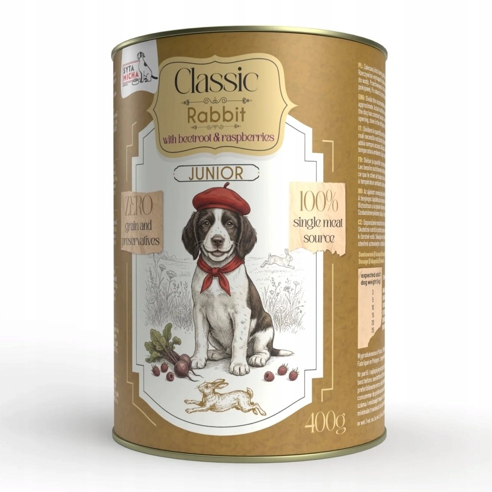Saty Micha wet food for puppies