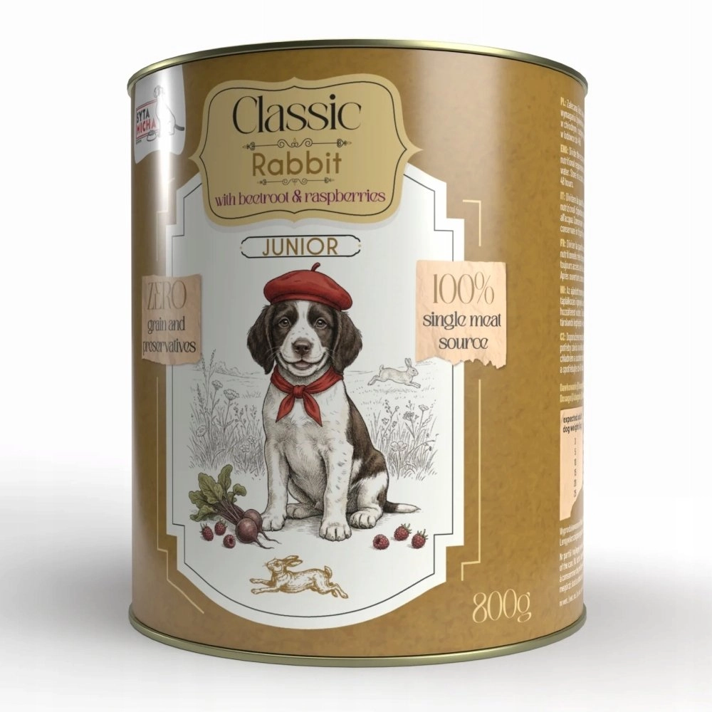 Saty Micha wet food for puppies