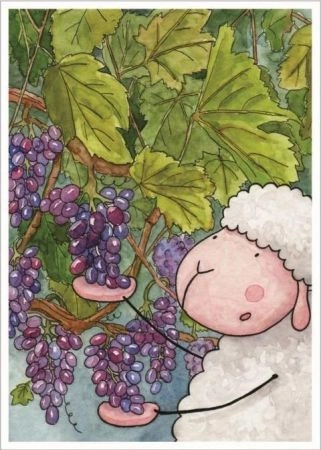 Sharon Postcard with a coloring page