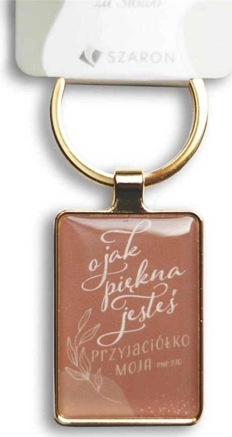 Silver metal keychain - How beautiful