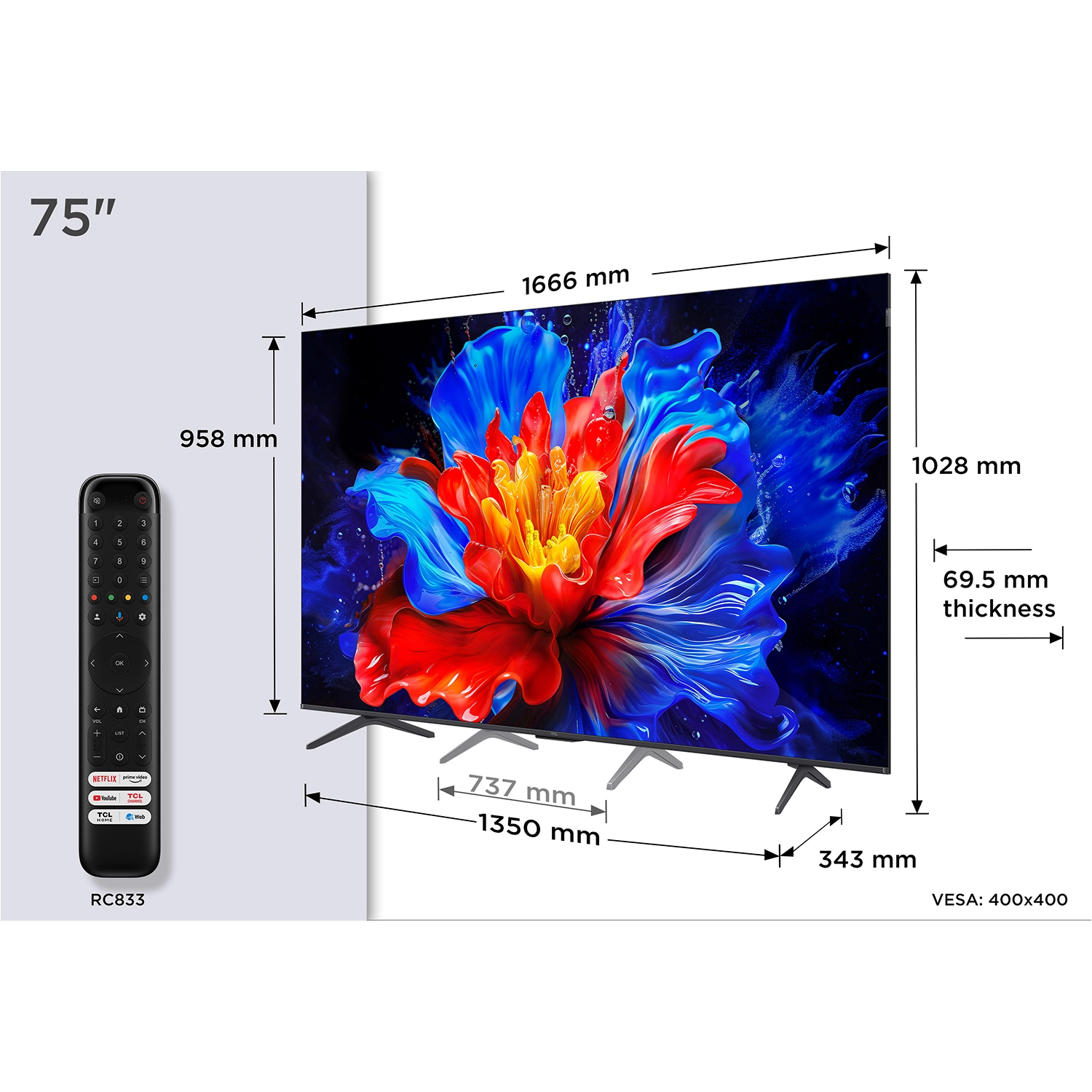 TCL P8K 75P8K 75" 4K QLED