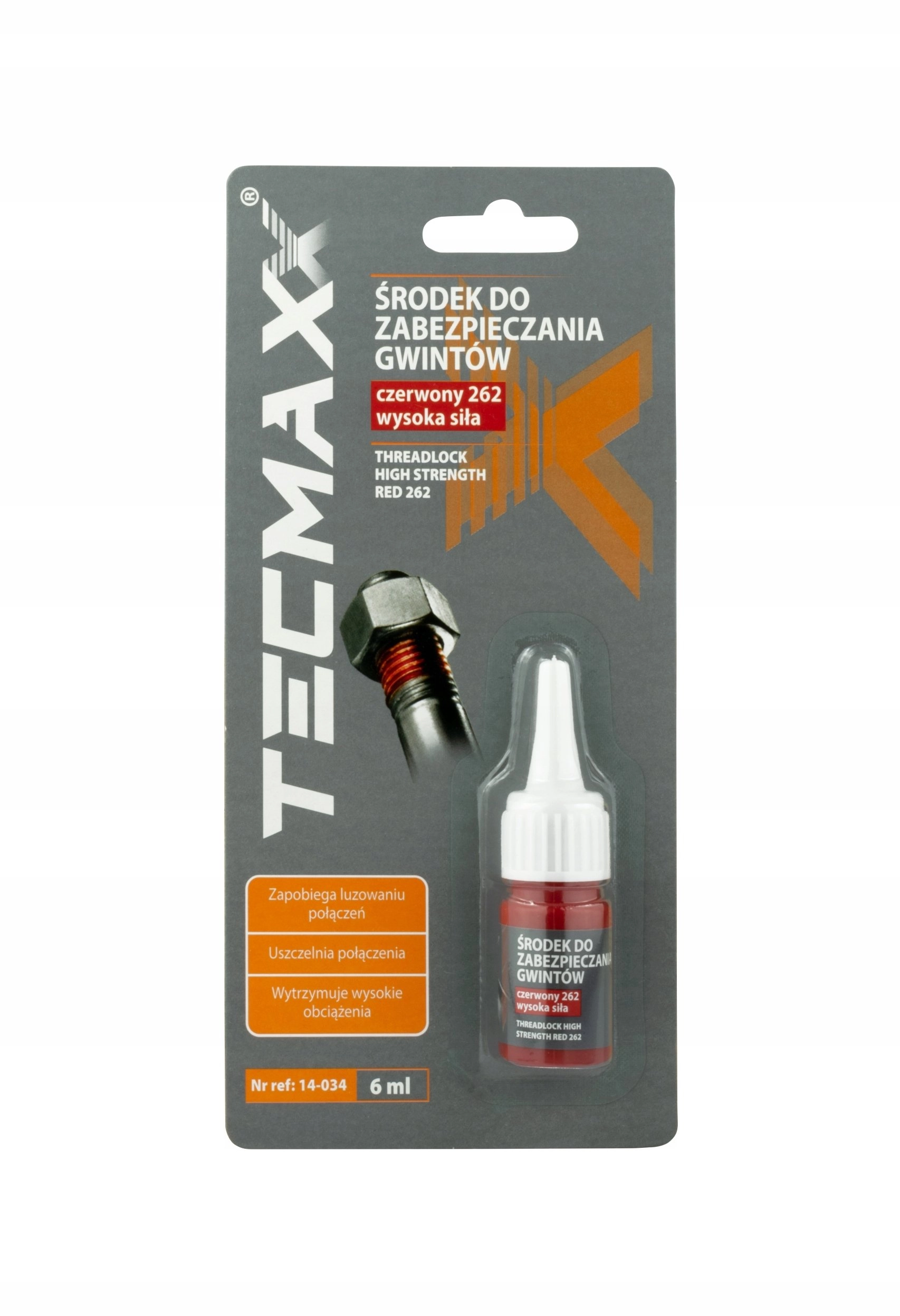 Threadlocker Red - Permanent 6ml TECMAXX