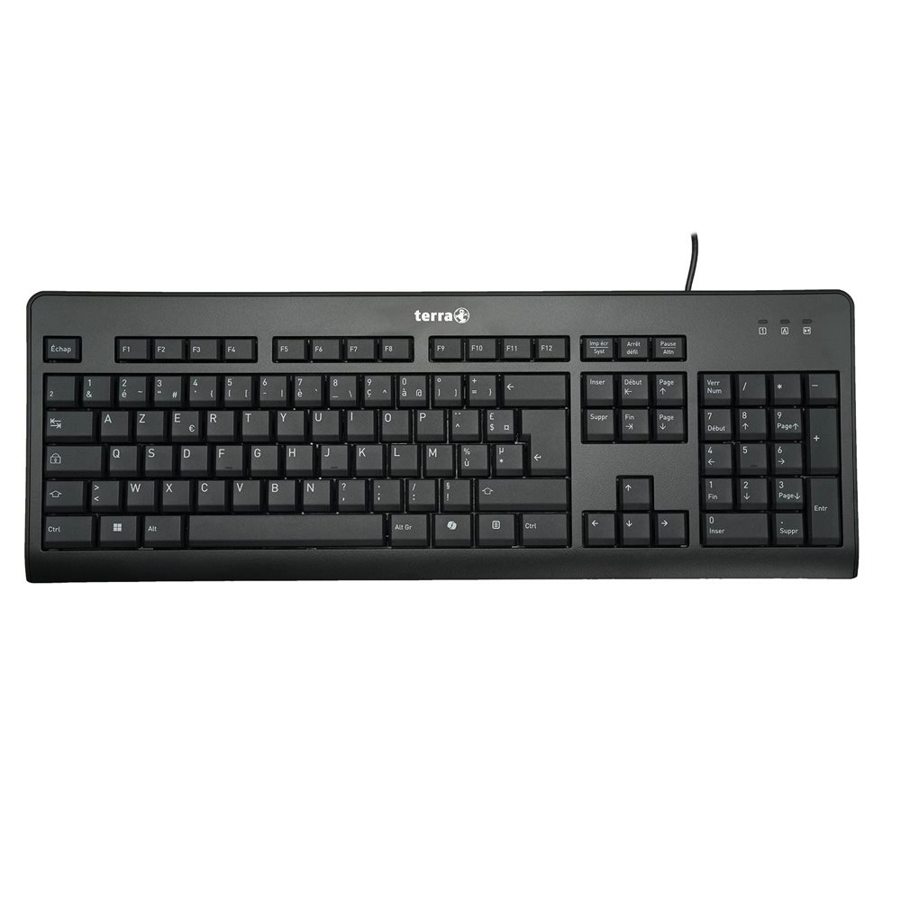 TERRA 1500 tastatūra Birojs USB AZERTY Franču Melns