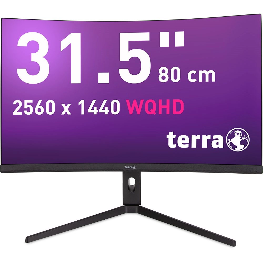 TERRA 3285W monitori 80 cm (31.5") 2560 x 1440 pikseļi Wide Quad HD LCD Melns