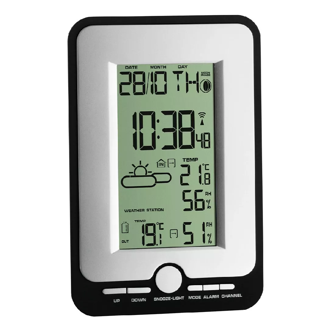 TFA-Dostmann Multy Black  Silver LCD Battery
