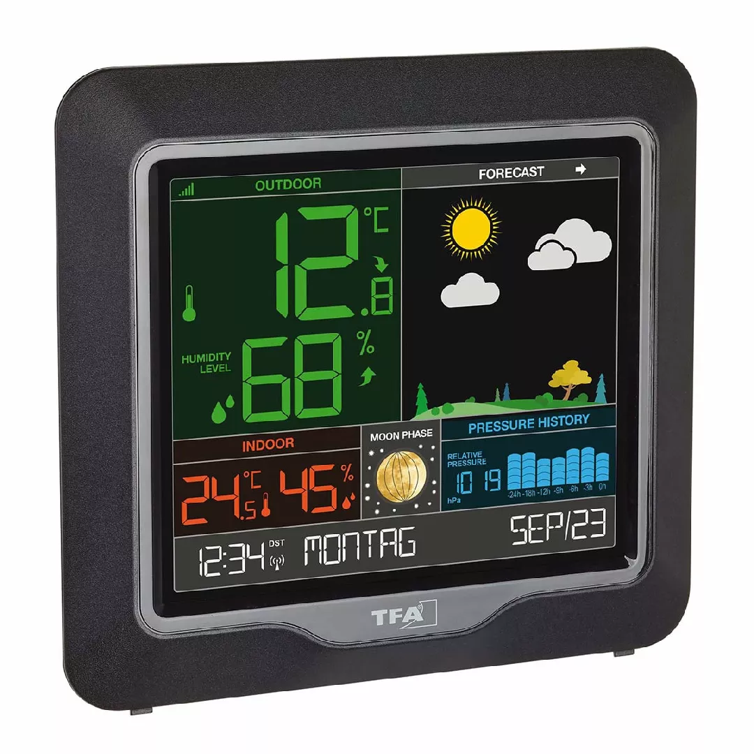 TFA-Dostmann SEASON Black Grey Battery 35