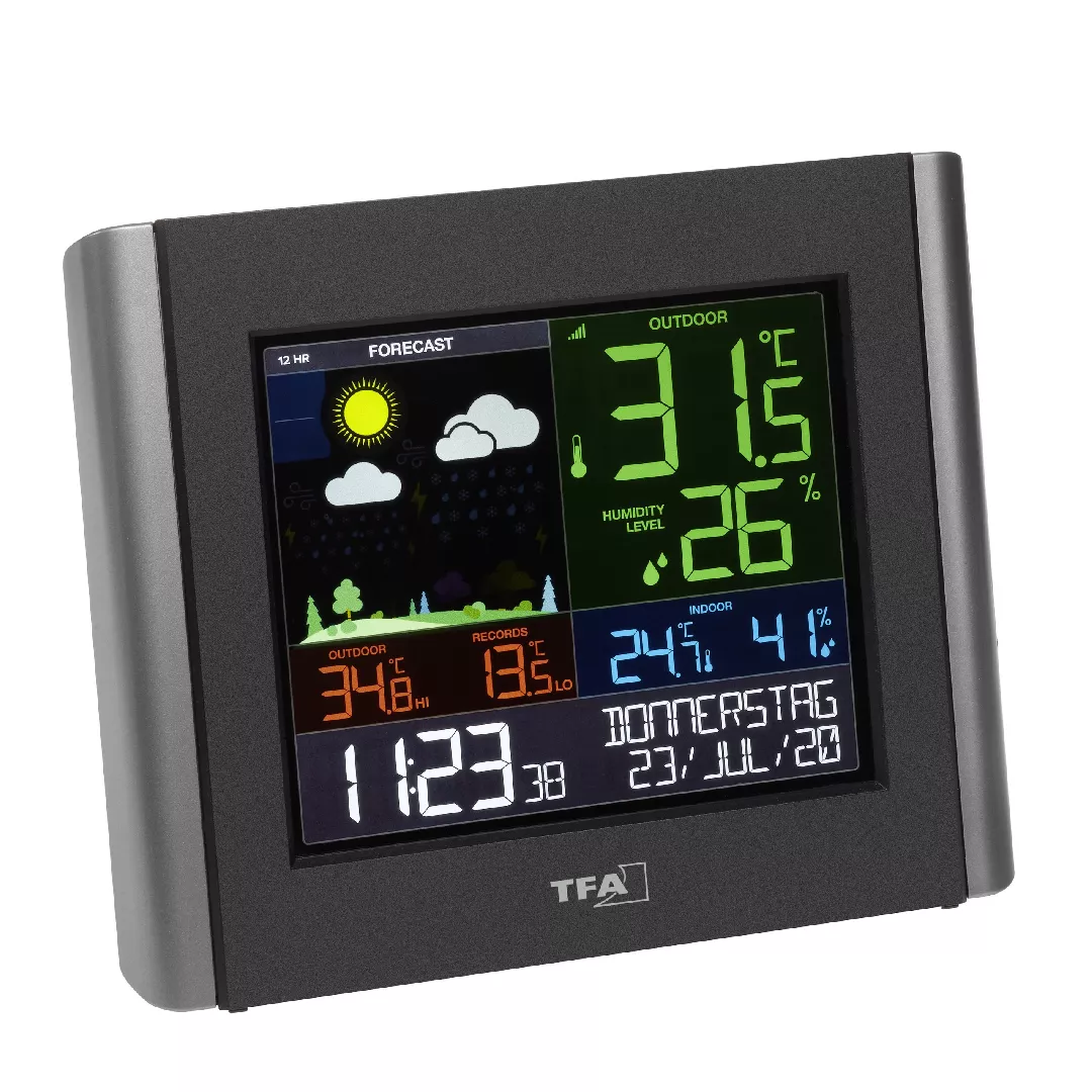 TFA-Dostmann VIEW METEO Black Battery Wi-Fi