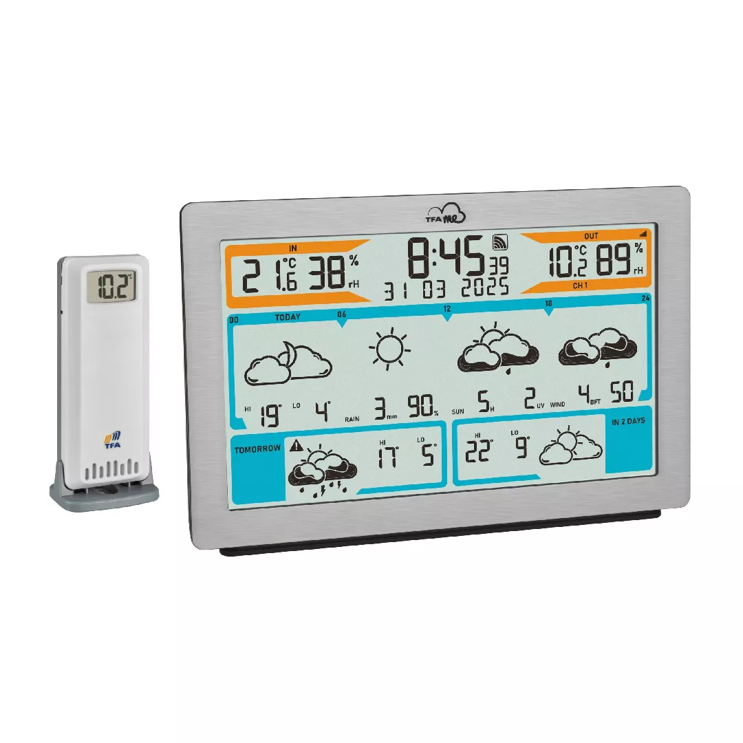 TFA-Dostmann TFA.me Silver LCD Battery