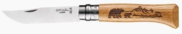 TOGO Opinel Knife Animalia Oak Bear