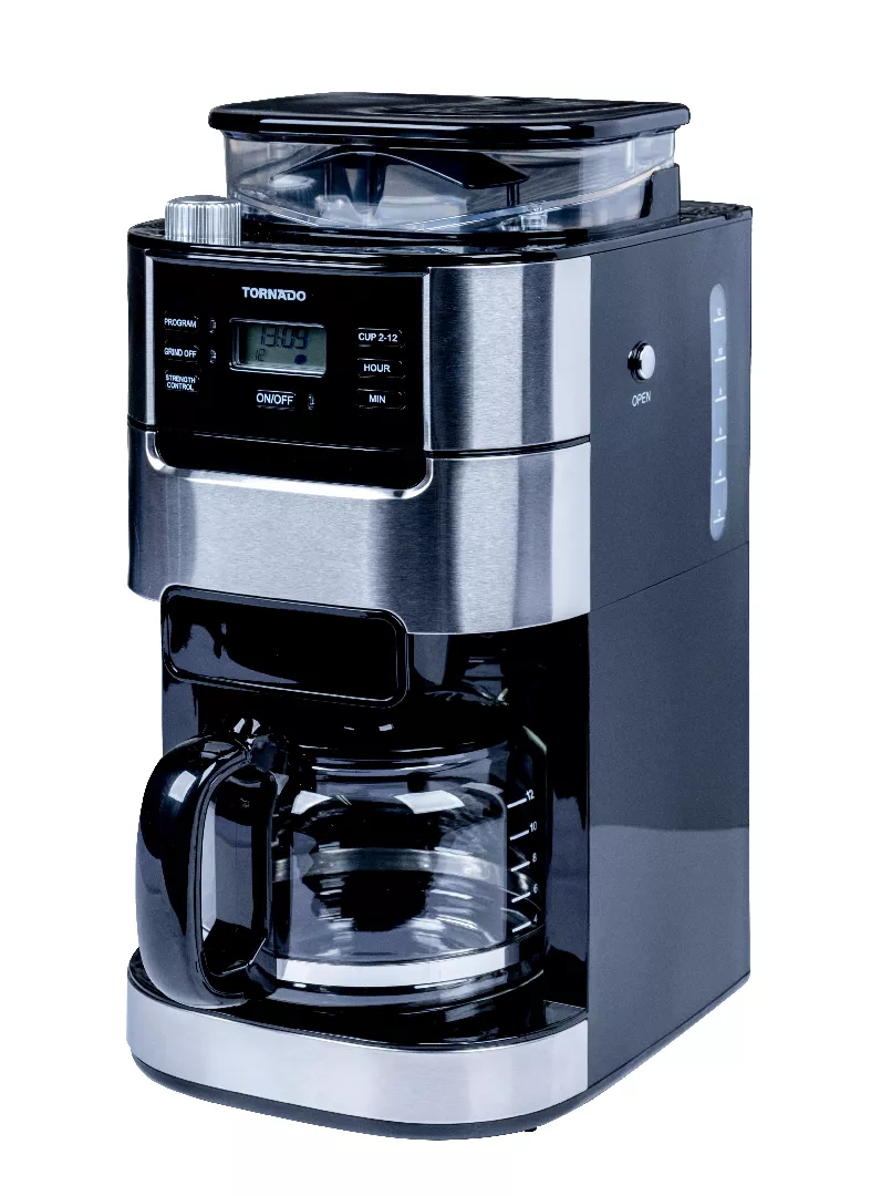 TORNADO TCM-1025A-GS Manuāls Kafijas automāts ar karstā ūdens pilināšanu 1,5 L