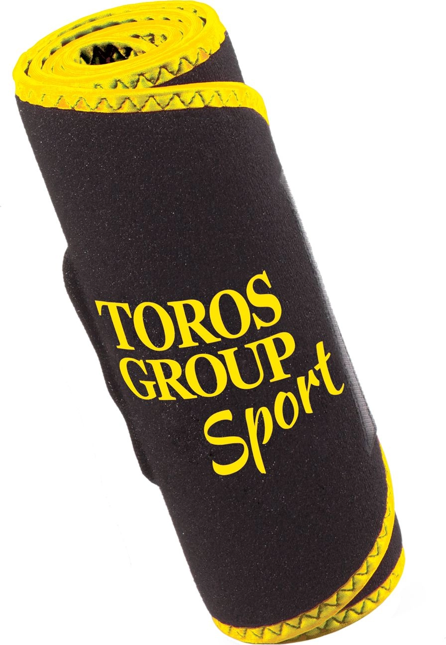 TOROS-GROUP Pas wyszczuplający żółty r. 3