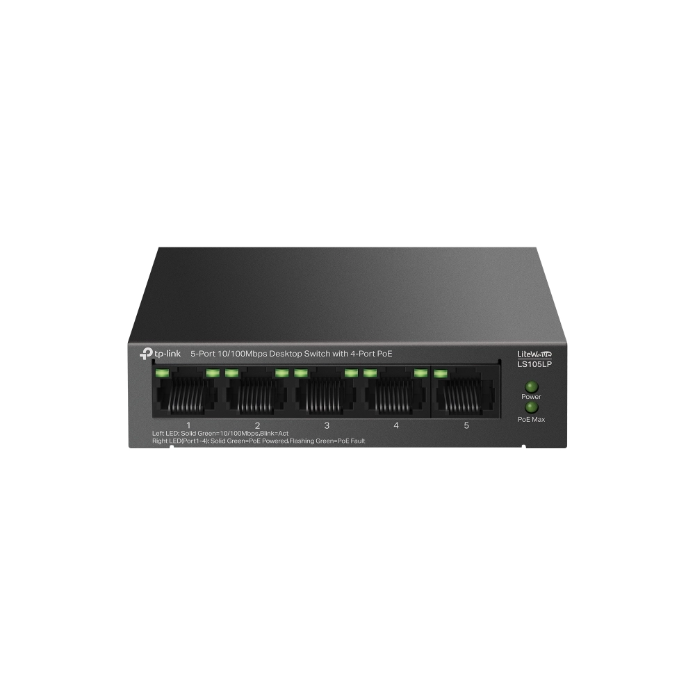 TP-Link LiteWave LS105P Unmanaged Fast Ethernet