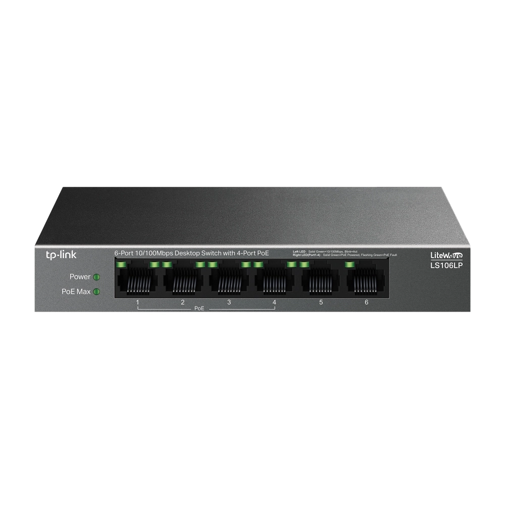 TP-Link LiteWave LS106LP network switch Unmanaged