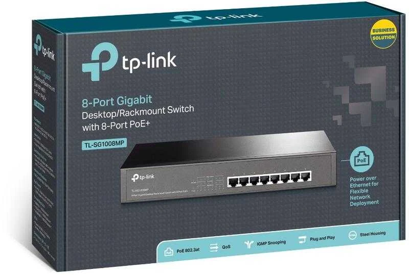 TP-Link TL-SG1008MP network switch Unmanaged Gigabit
