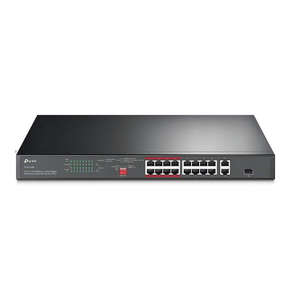 TP-Link 16-Port 10/100 Mbps + 2-Port
