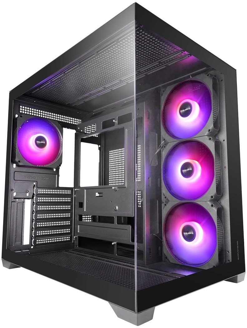 Mars Gaming MCV5 datoru korpuss &amp; statnis Midi Tower Melns
