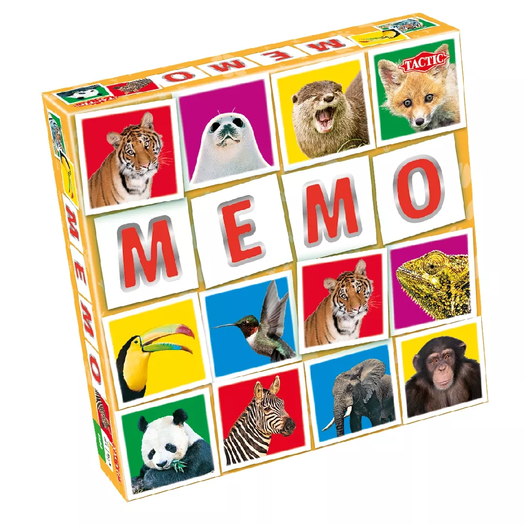 Tactic Wildlife Memo Card Game Matching