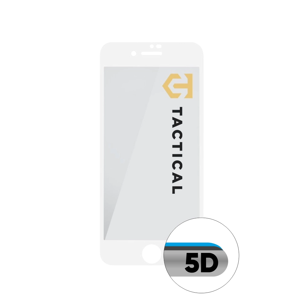 Tactical Glass 5D iPhone 7/8/SE2020/SE2022 White