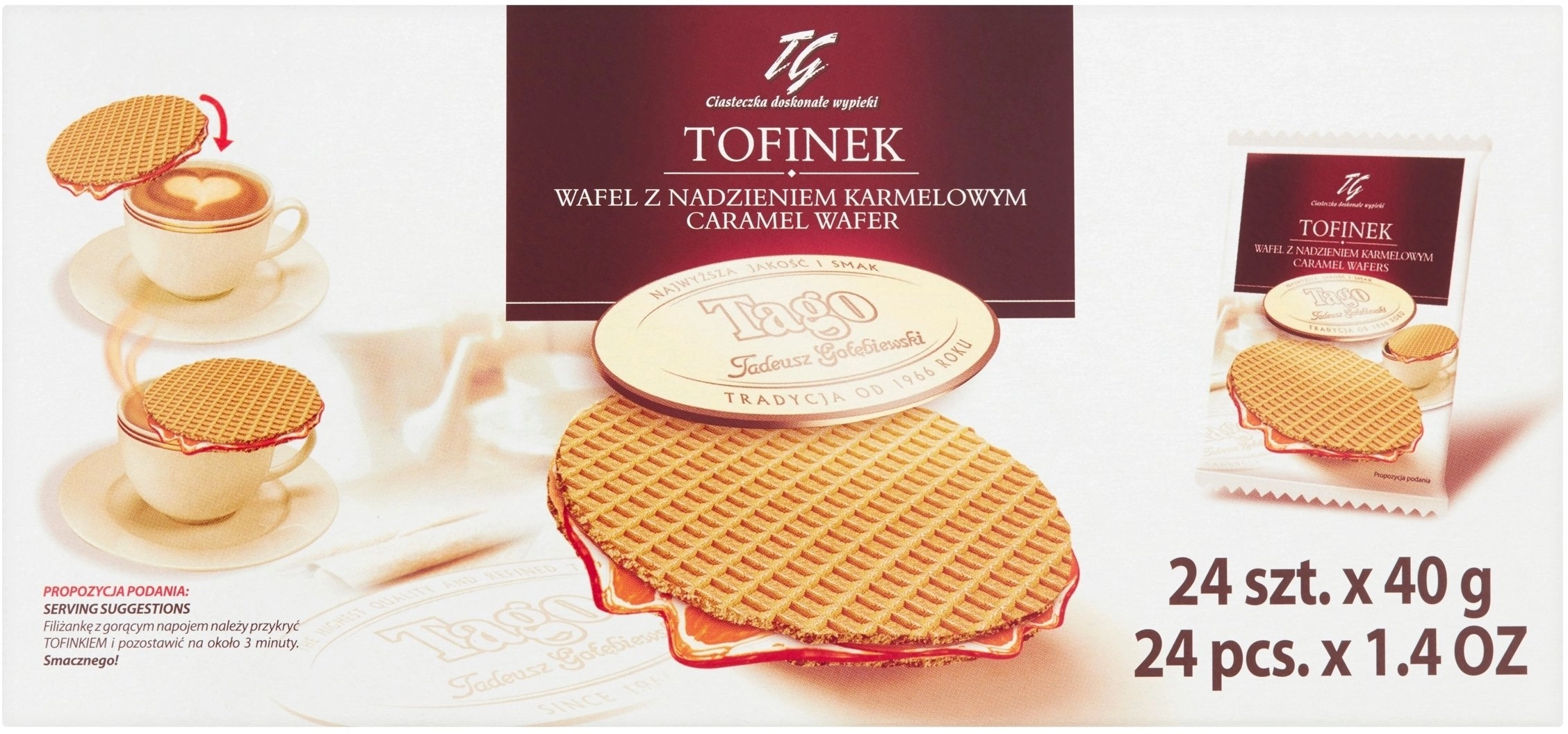Tago Wafel TAGO Tofinek display 24x40g