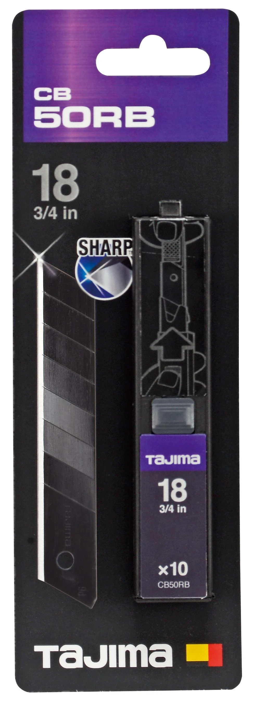 18MM TAJIMA RAZAR BLACK BLADES CB50RB