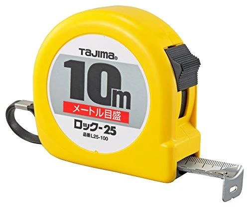 Ruletė Tajima 10m x 25mm geltona