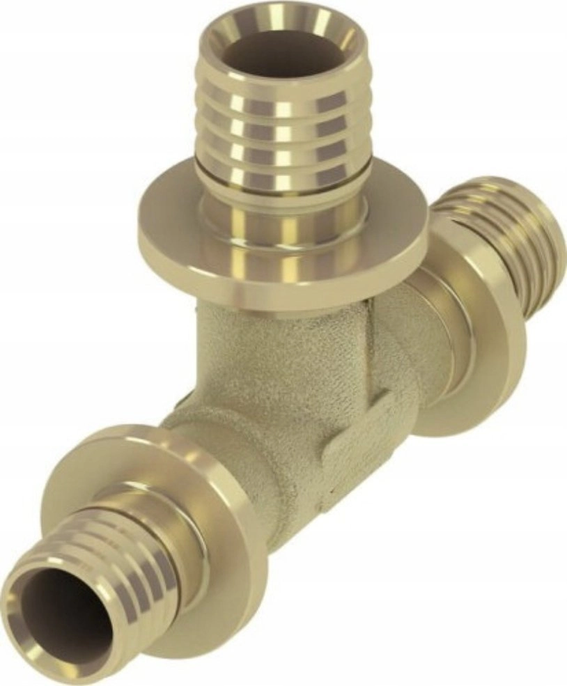 Tece Trinity 25x25x25 Brass - 710025