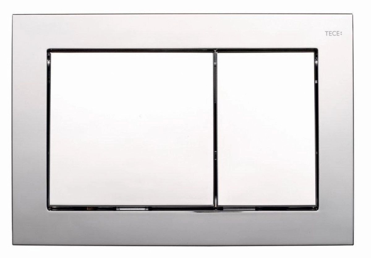 TECEBASE TOILET PUSH PLATE CHROME BRIGHT