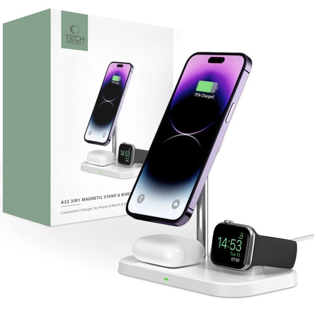 Tech-protect wireless charger QI15W A22 3in1