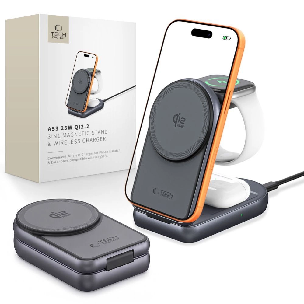 Ładowarka PowerNeed TECH-PROTECT A53 3IN1 MAGNETIC