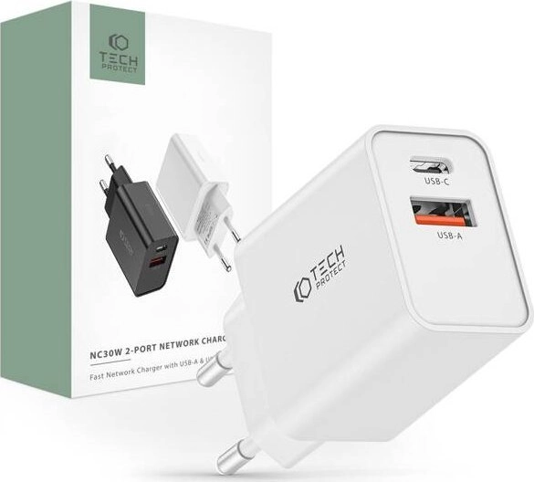 Tech-Protect NC30W USB-C PD 30W /