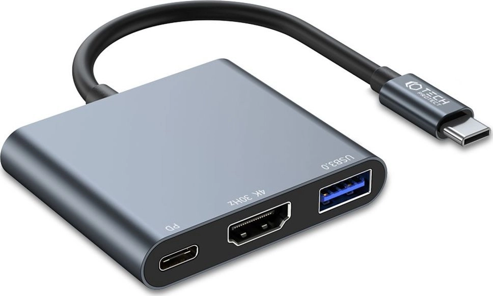 HUB Tech-Protect V1 3w1 USB-C -