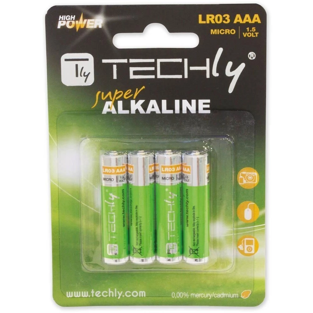 Techly Blister 4 Batteries High Power