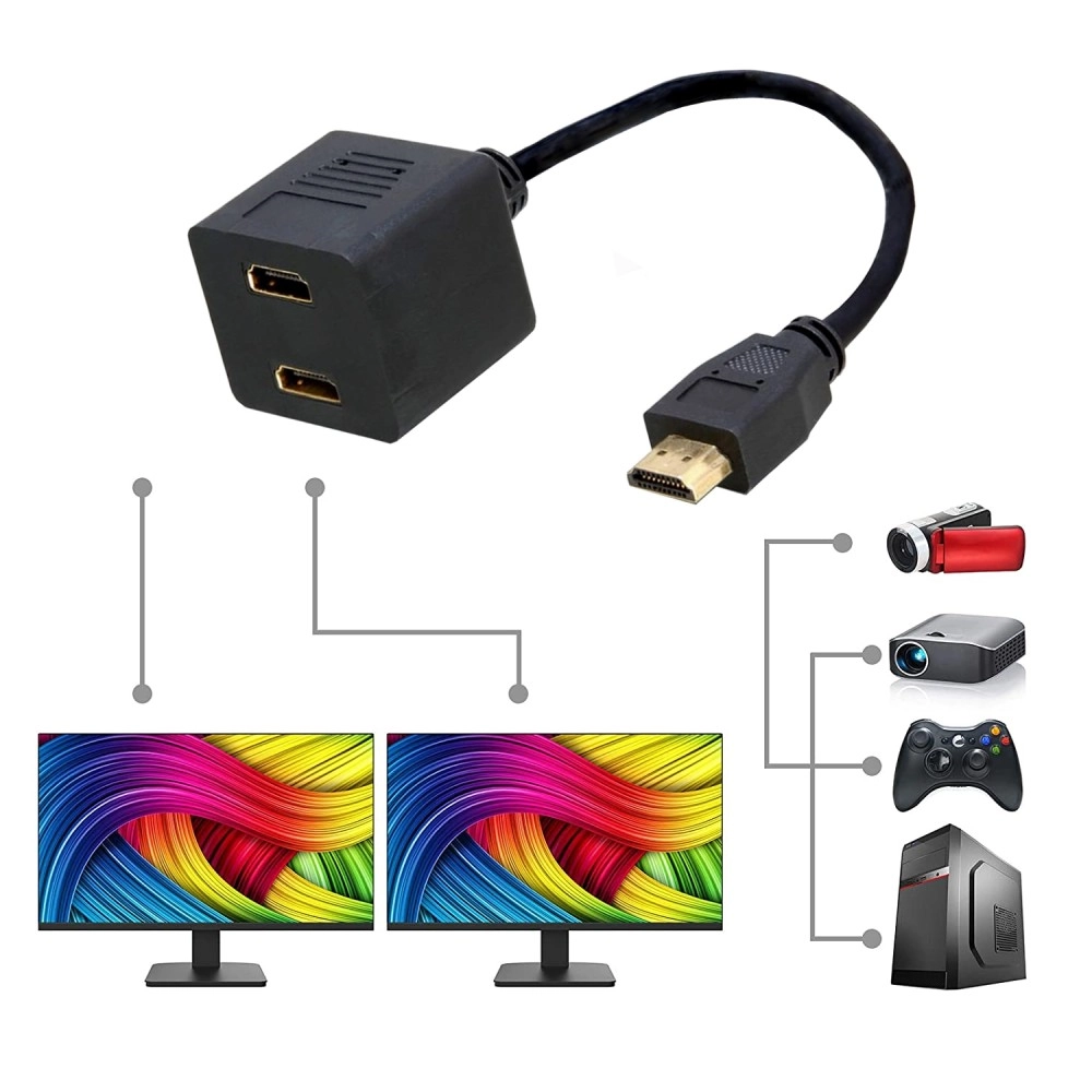 Techly Video Splitter Cable HDMI M