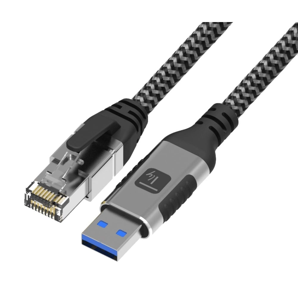 Techly ICOC U3A-RJ45-010 networking cable Black