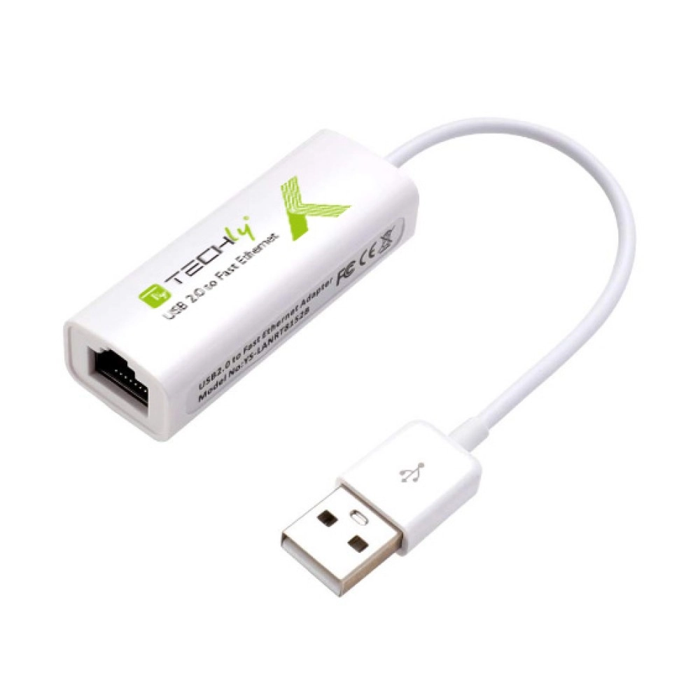 Techly USB2.0 to Fast Ethernet