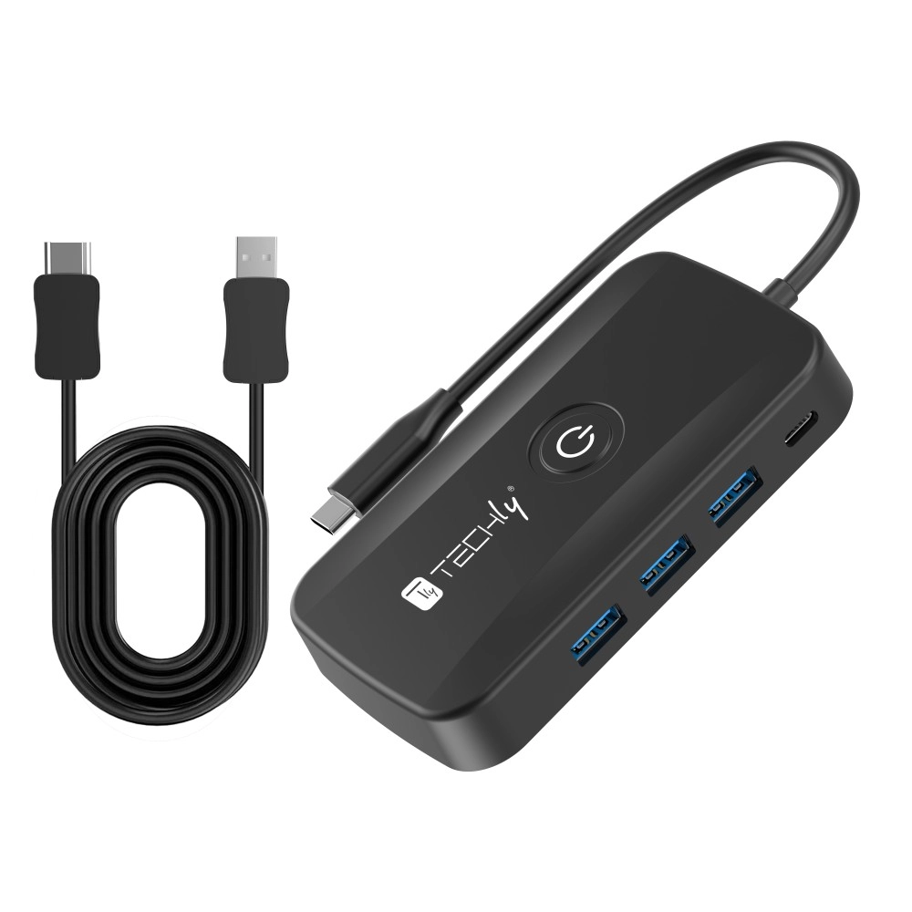 Techly IDATA USBC-HUB5WL AV extender AV