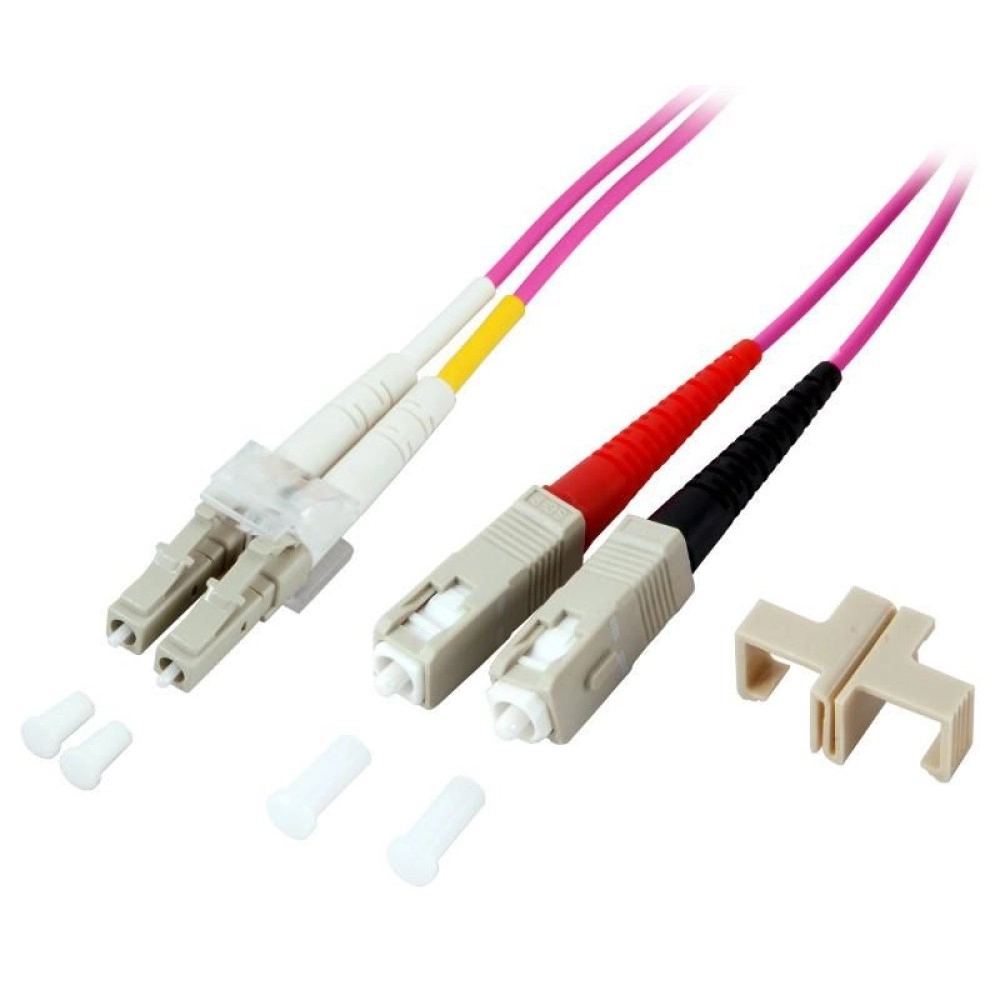 Techly SC/LC Multimode 50/125 OM4 3m