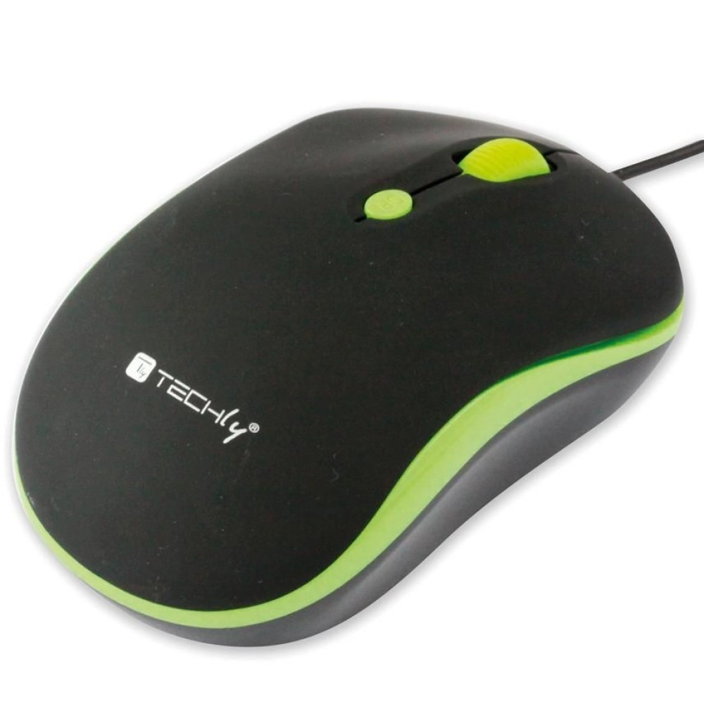 Techly IM 1600-WT-BG pele Birojs Abām rokām USB Type-A Optisks 1600 DPI