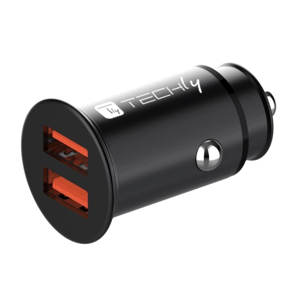 Techly Mini Car Charger 2 Ports