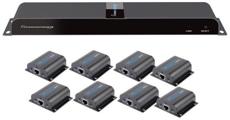 Techly HDMI extender/splitter with IR over